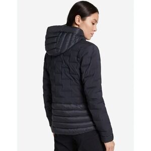 Mountain Hardwear Stretch Duck Down Hoodie Puffer Jacket  Black Ultralight M